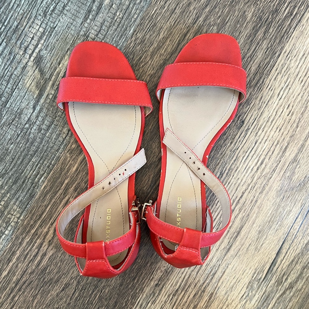 Max Studio Cherry Red Summer Sandals